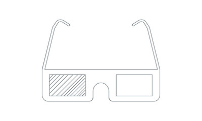 3D glasses icon for immersive viewing