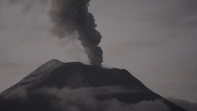 Tungurahua volcano in Ecuador