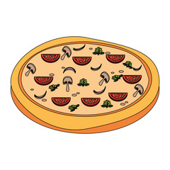 delicious italian pizza design
