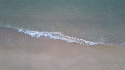 Sandy beach and evening sea