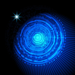 Abstract hud technology background design