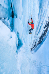 Extreme ice climbing