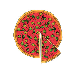 delicious italian pizza design