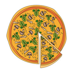 delicious italian pizza design