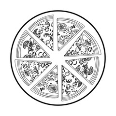 Italian pizza design