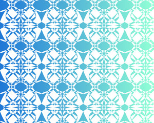 White pattern design on gradient background for textile and wallpaper