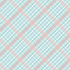 Tartan Pattern in Red and Cyan
