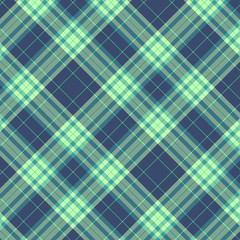 Tartan Pattern in Blue and Green.
