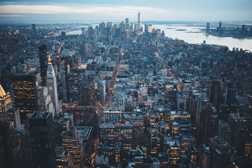 Fototapeta premium Aerial view of New York City
