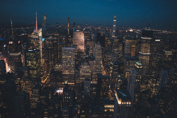 Aerial view of New York City