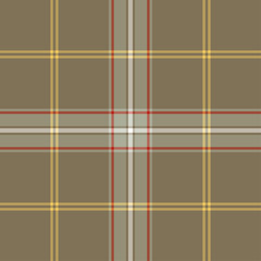 Tartan Pattern in Brown and Gray.