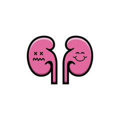 Health & Sick kidney icon. Health and medical icon