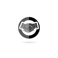 Shake Hands icon isolated on white background