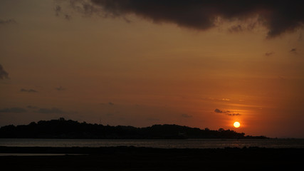 sunset for text background