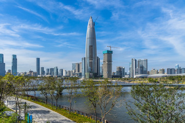 Financial District during the day in shenzhen