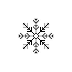 crystal, snow line icon on white background