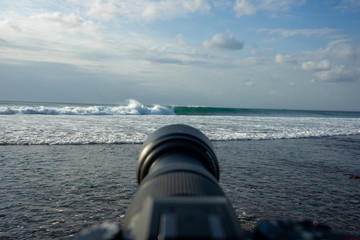 Photographing waves