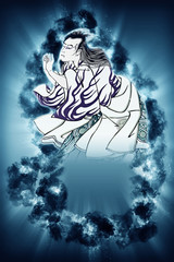 浮世絵　歌舞伎役者　その35　煙