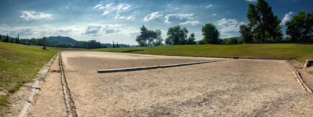 The ancient stadium of the Olympic Games of the antiquity