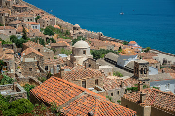 Church of Panagia Chryssafitissa in the ancient hillside town of Monemvasia