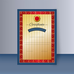 Template style certificate or award design with space for your text.
