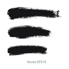 brush strokes watercolor background. Vector black paint