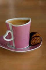 Espresso mit Schokoladenlebkuchen im Advent 