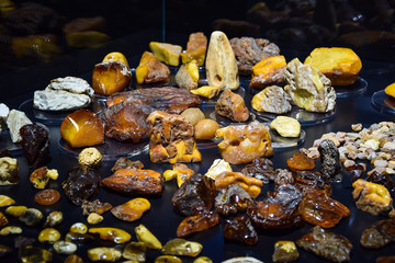 Amber from Kaliningrad city in Russia