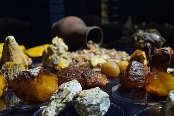 Amber from Kaliningrad city in Russia