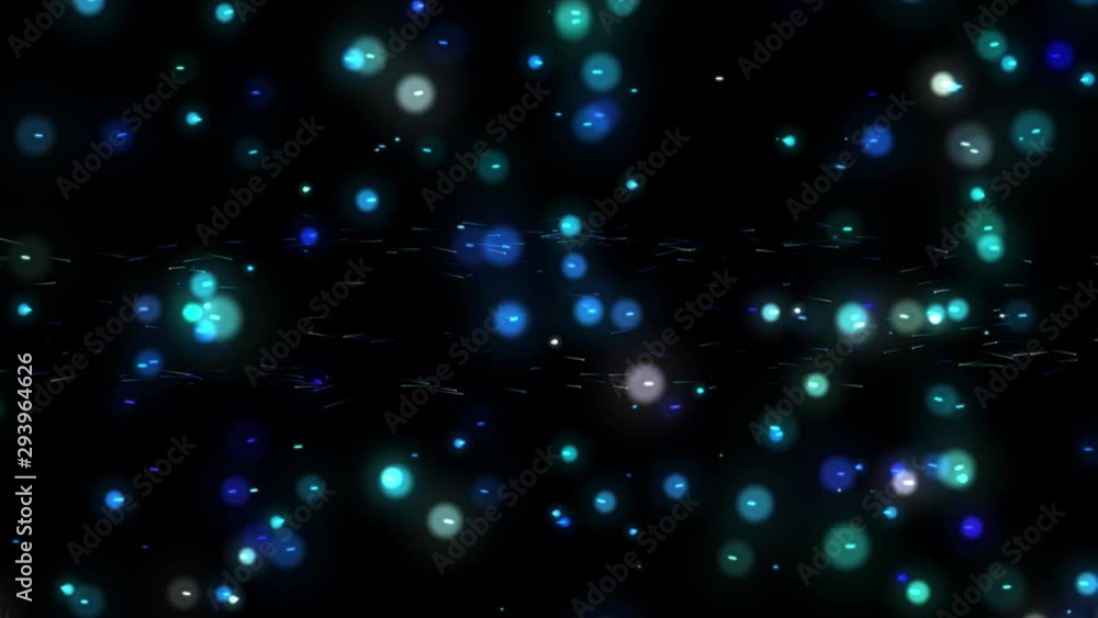 Poster abstract bokeh with motion lines background.beautiful bokeh background.night blue bokeh