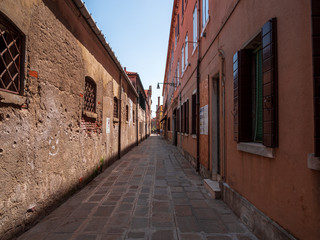 Fototapeta na wymiar Murano Island background street life