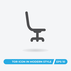 Office chair vector icon, simple sign for web site and mobile app.