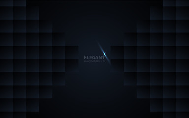 Abstract dark blue overlapping background. geometric paper shapes concept. Modern frame and cover design template for use wallpaper, banner advertising, theme, card, business corporate