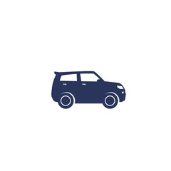 suv car icon on white