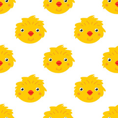 Chick seamless vector pattern