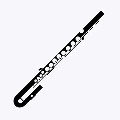 Alto flute woodwind family musical instrument © dnbr