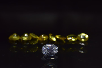  A genuine diamond is a diamond that has been cut and clean.  Rare and expensive to make.