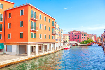 Fototapeta na wymiar view of Venice city in the summer day 