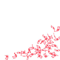 British pound notes falling. Sparse GBP bills on w