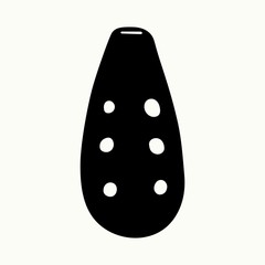 Chopo choor Kyrgyz clay ocarina with 3-6 holes