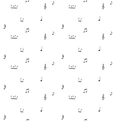 seamless musical symbols and marks seamless background with musical notes,  Seamless pattern with music notes  vector