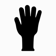 Obraz premium Industrial glove for safety wet and dry work