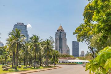 architecture and park bangkok in the afternoon