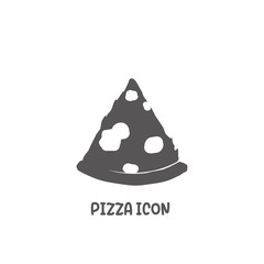 Pizza icon simple flat style vector illustration.