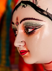 Goddess Durga idol closeup