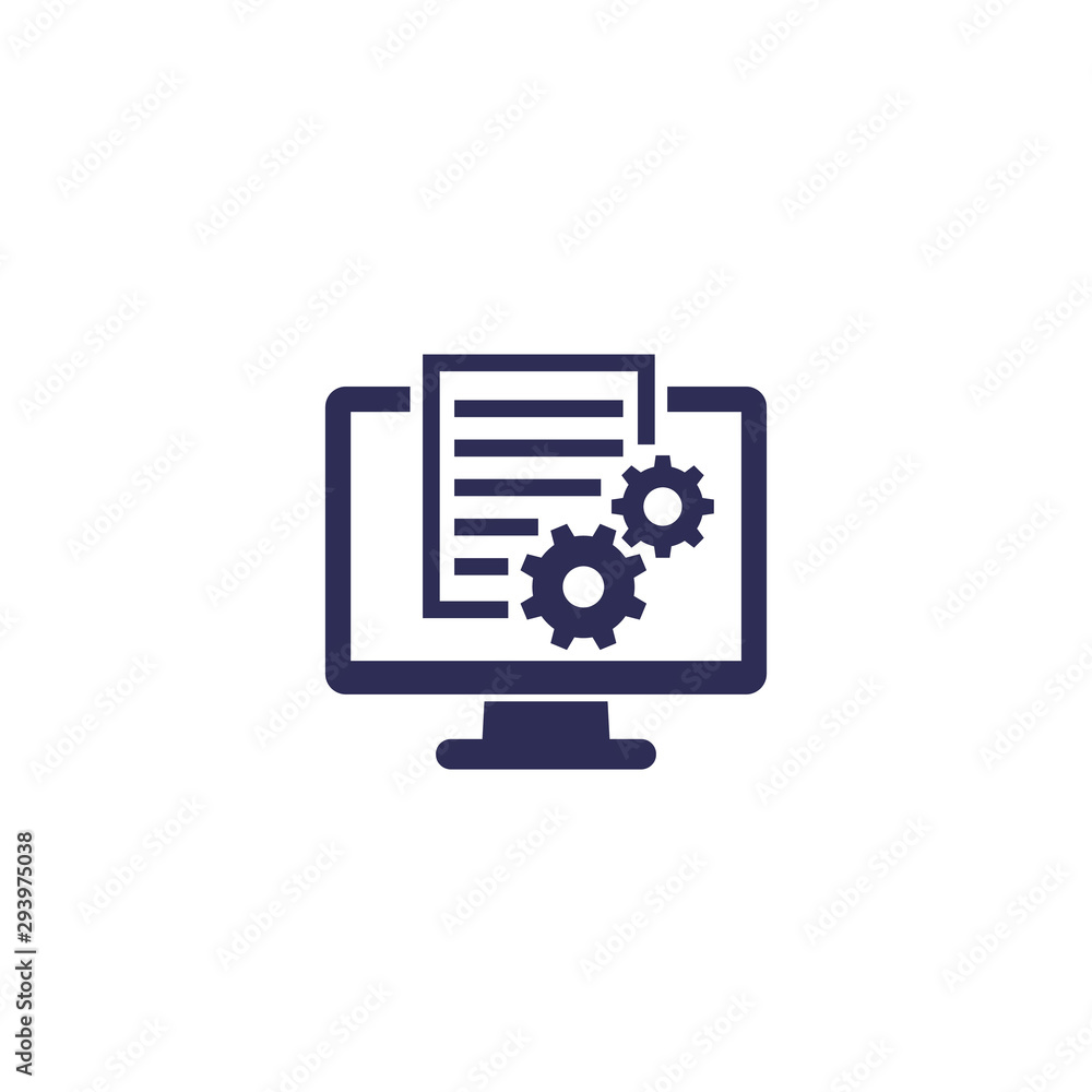 Poster settings file, system configuration icon