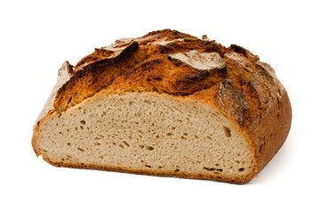 Rustikales Brot angeschnitten