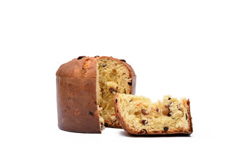 christmas slice of panettone