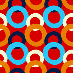 Cotton fabric Polka dots seamless pattern. Mosaic of ethnic figures. Patterned texture. Geometric background. Can be used for wallpaper, textile, invitation card, wrapping, web page background.