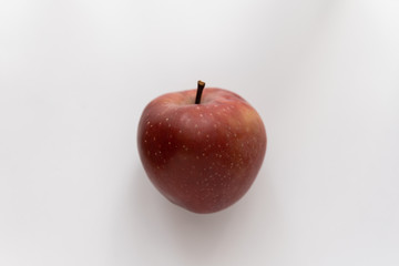 red apple on a white background